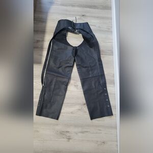Black Leather Chaps